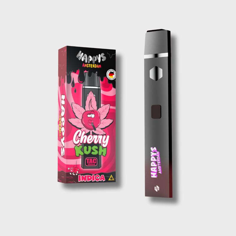 Happys Amsterdam Premium 1ml TAC Vape Cherry  Kush - Indica