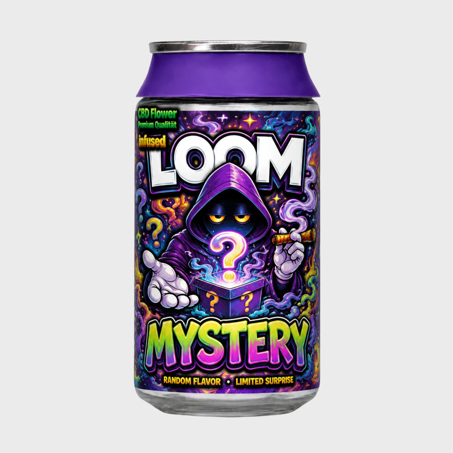 Loom DNT-9 Blüten Dose Mystery im Getränkedosen-Look mit violetter Comic-Figur
