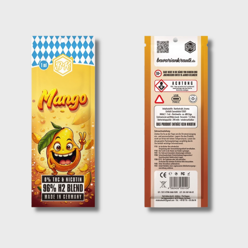 Bavarian Krauts H2 96% Vape Mango