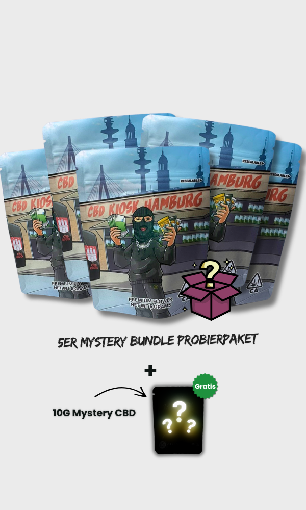 CBD Kiosk 5er Mystery Blüten Mega Probierpaket