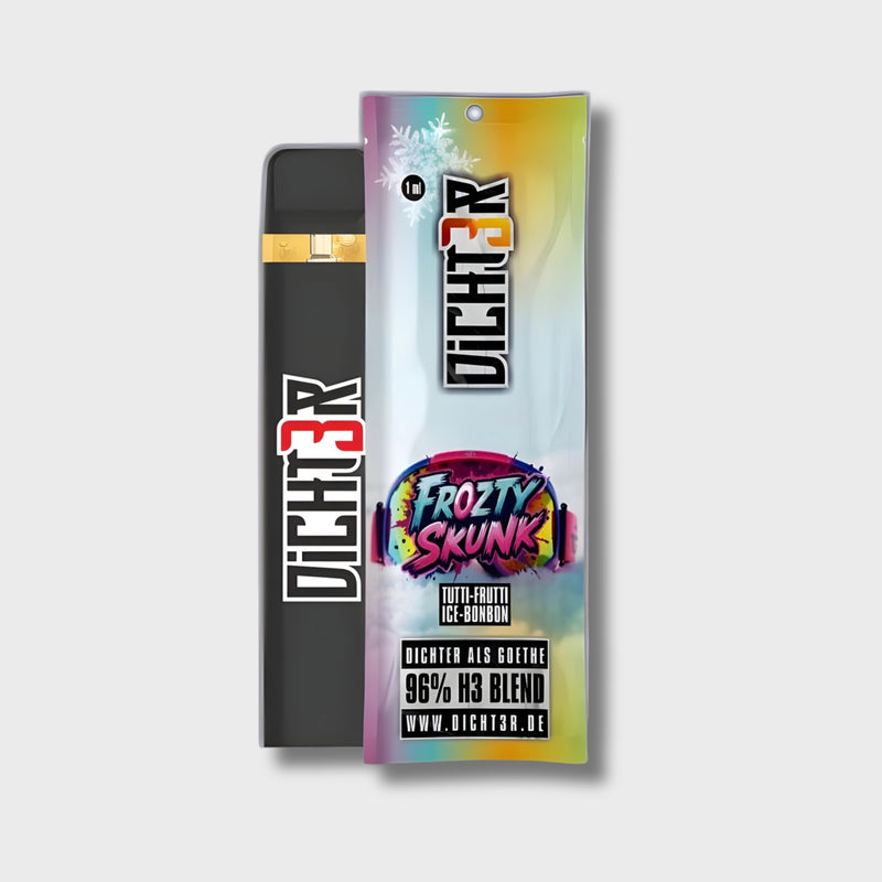 DICHT3R - 96% H3 Blend Vape - Frozty Skunk (Tutti-Frutti Icebonbon)