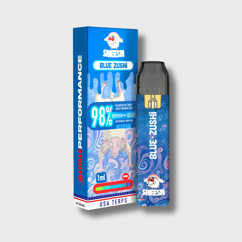 SHEESH Superior 98% - Blue Zushi (Indica) Vape